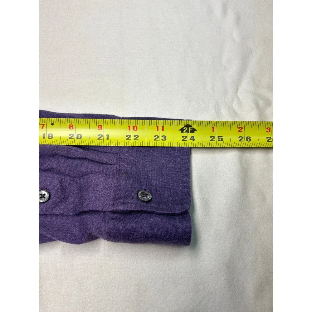 Polo Ralph Lauren Knit‎ Dress Shirt Mens XL Purple Cotton Long Sleeve Pony Logo
